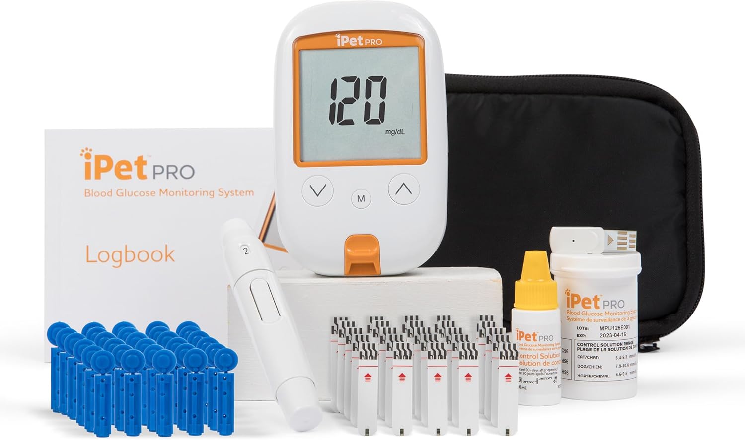 iPet PRO Blood Glucose Monitoring System for Dogs & Cats