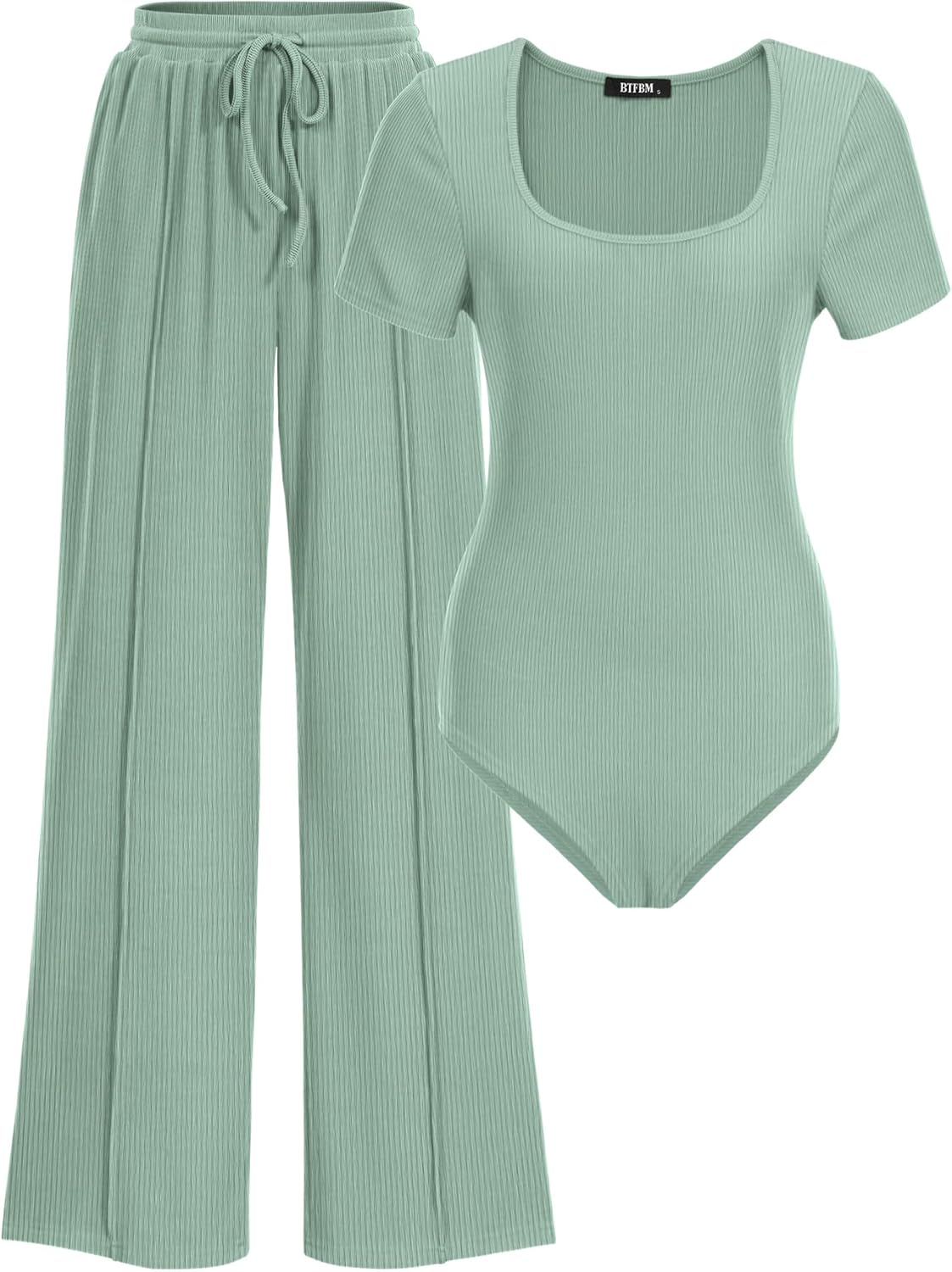 BTFBM Womens Casual 2 Pieces Outfits for Stylish Comfort