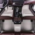 Custom Fit Car Floor Mats Gray - Full Coverage Leather Liners