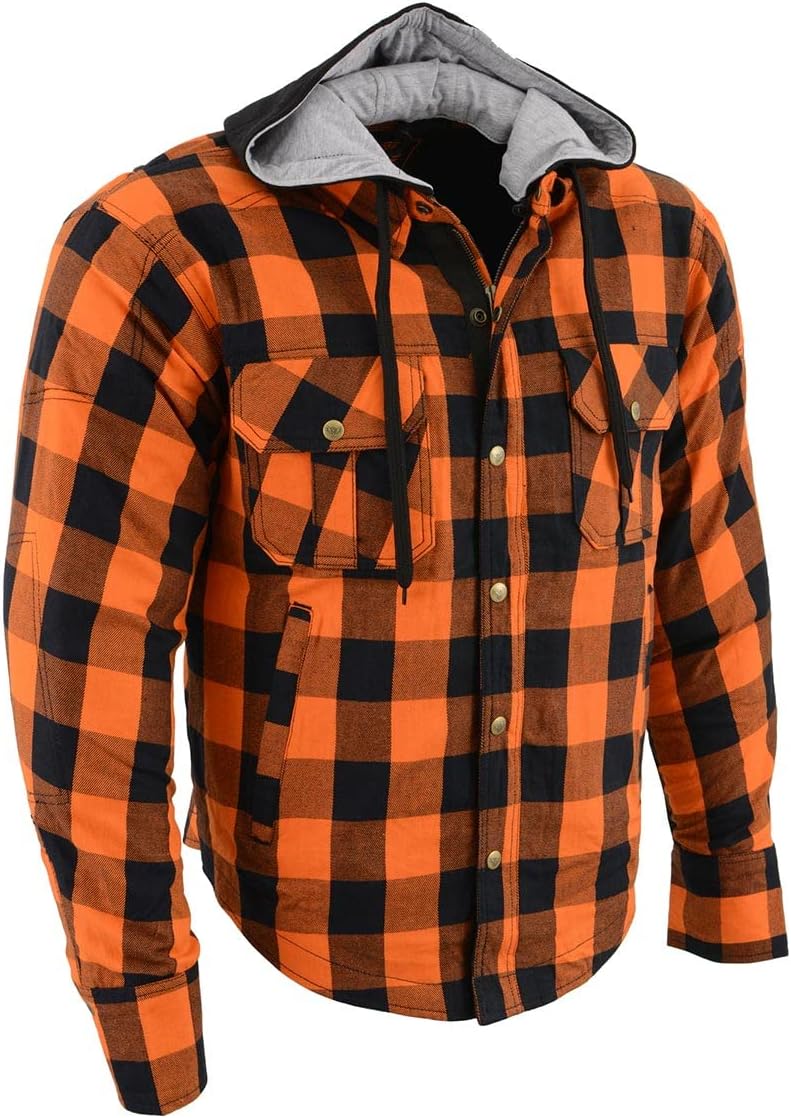 Milwaukee Leather Men's Hooded Flannel Motorcycle Shirt Review