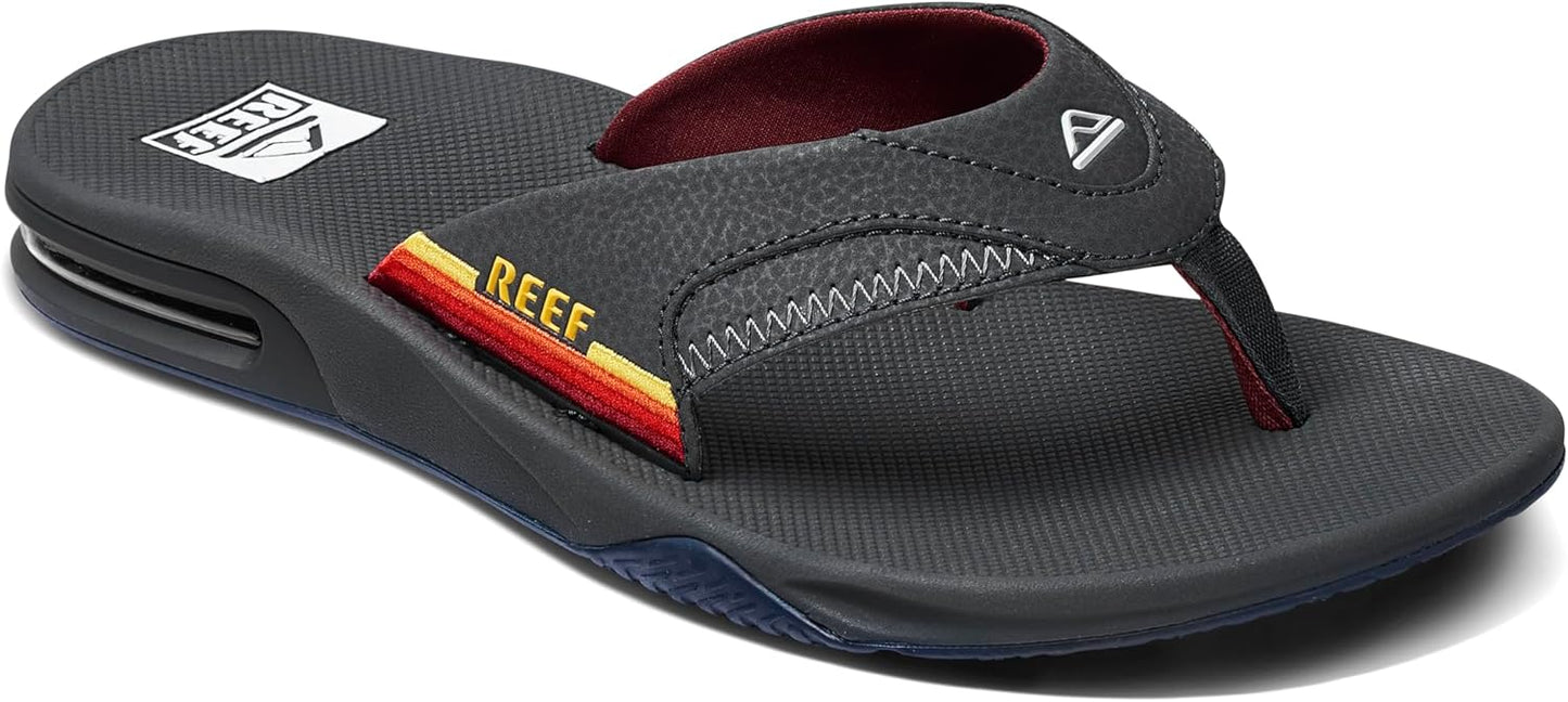 REEF Men's Fanning Bottle Opener Flip Flops for Ultimate Comfort