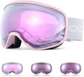 Photochromic Ski Goggles for Sunny and Cloudy Days - Adaptive Tint
