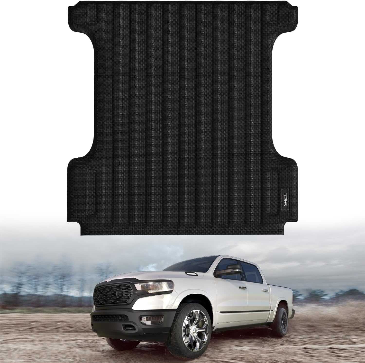 LASFIT 5FT7 Truck Bed Mat for Ram 1500 & Classic Models