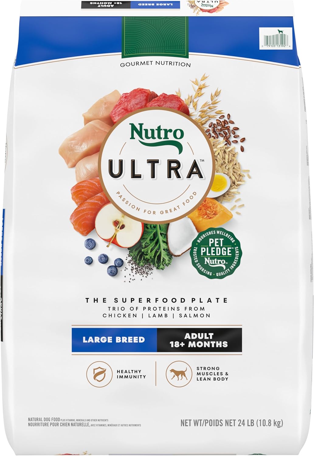 Nutro Ultra Adult Large Breed Dry Dog Food with Protein Trio