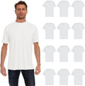 BILLIONHATS 12 Pack Plus Size Men's Cotton T-Shirts - Big & Tall 3XL