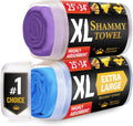 Premium XL Shammy Towel for Car 2pk - Super Absorbent XL Drying Cloth