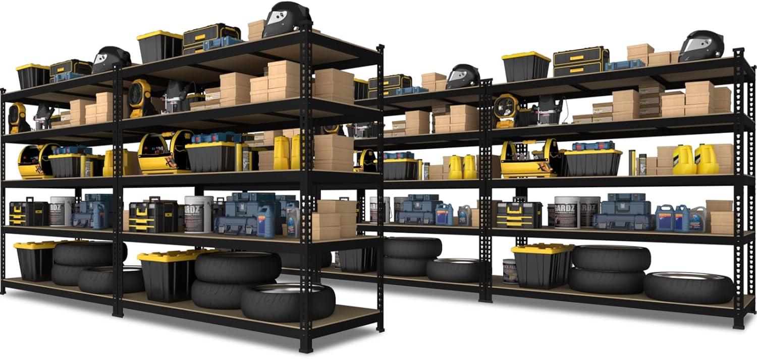 Heavy Duty 5 Tier Adjustable Garage Storage Shelving Unit