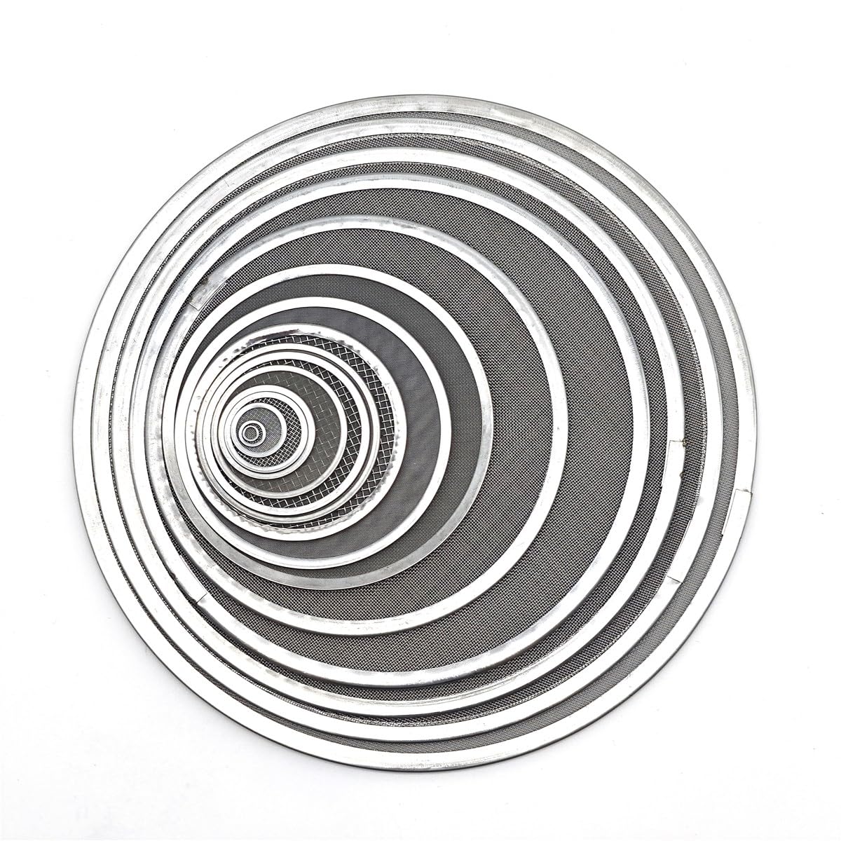 Silver Stainless Steel Mesh Discs - TAMSOI (49mm) 2pcs