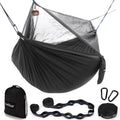 Hammock Camping with Rain Fly Tarp and Net - Portable Double Tree