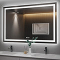 LED Bathroom Mirror 55in x 36in - Large Dimmable Vanity Mirror