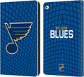 NHL Net Pattern St Louis Blues Leather Wallet Case for iPad Air 2