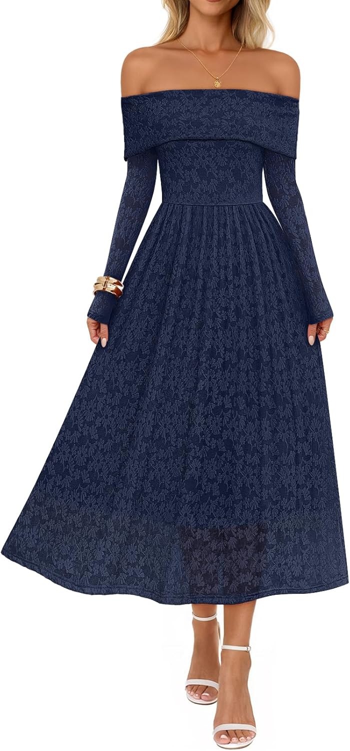MEROKEETY Women's Floral Midi Dress for Weddings and Parties