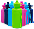 22 Pack Neon Kids Water Bottles 18 oz Squeeze - Bulk Party Favors