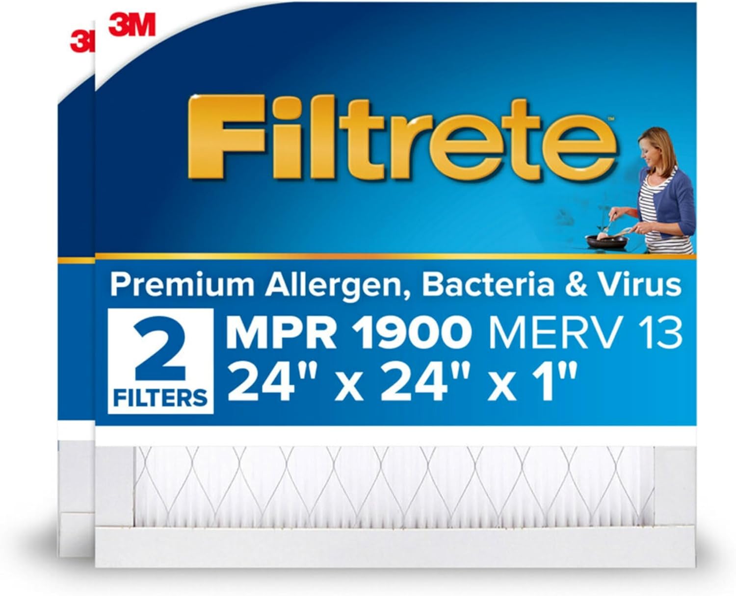 Filtrete Premium Virus & Allergen Filter 2-Pack