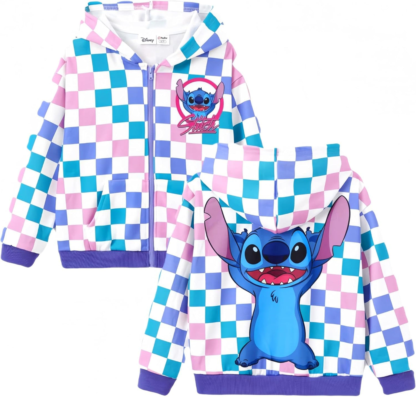 Disney Frozen Stitch Zip Up Hoodie for Kids - Fun & Cozy