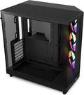 NZXT H6 Flow RGB Mid-Tower Airflow Case with 3 RGB Fans - Compact