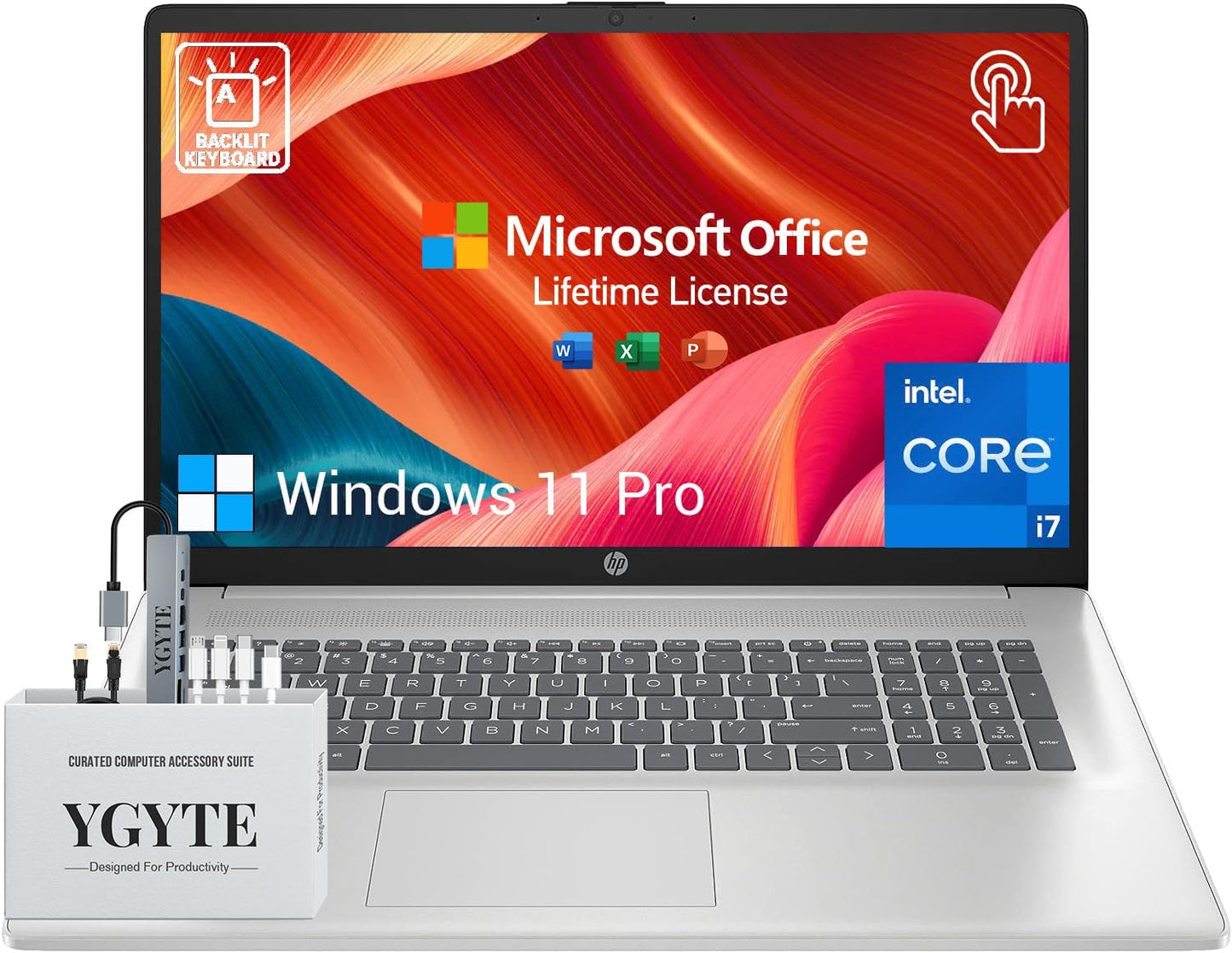 HP 17 Touchscreen Laptop with Intel Core i7 and 32GB RAM