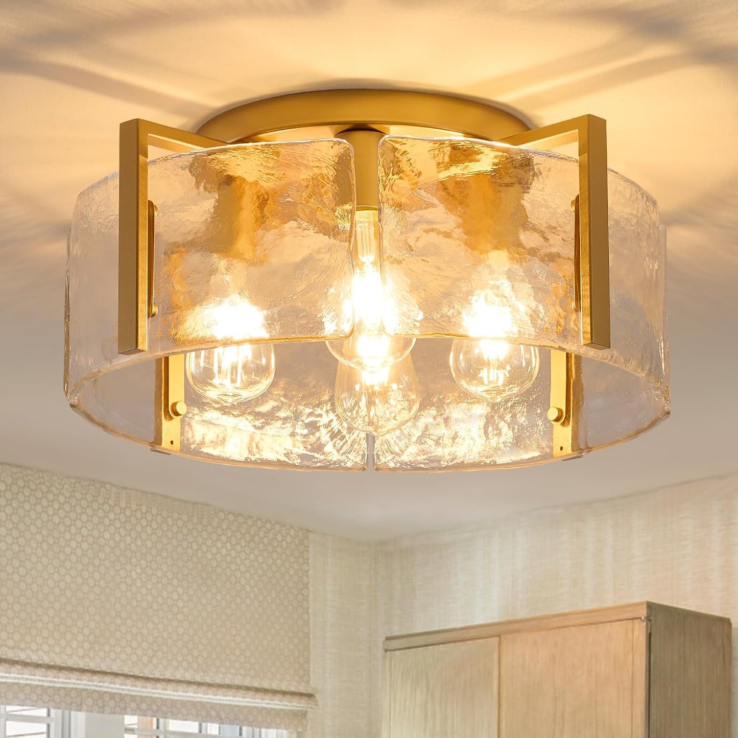 Semi Flush Mount Ceiling Light Fixture for Modern Home Decor