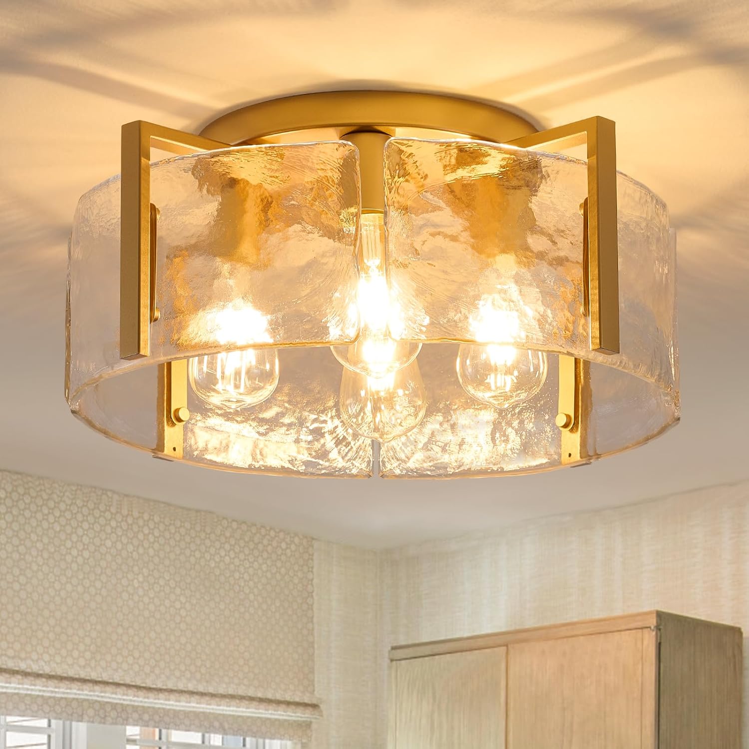 Semi Flush Mount Ceiling Light Fixture for Modern Home Decor