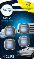 Febreze Car Air Freshener Vent Clip Laundry Fresh Scent - Lasts Up