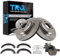 TRQ Rear Brake Pad & Rotor Kit Compatible with 2012-2017 BMW