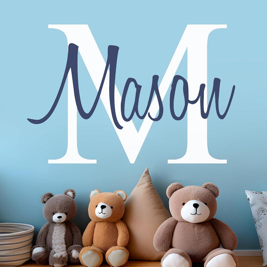 Custom Name Wall Decal for Baby Room Decor - Non-Toxic Design