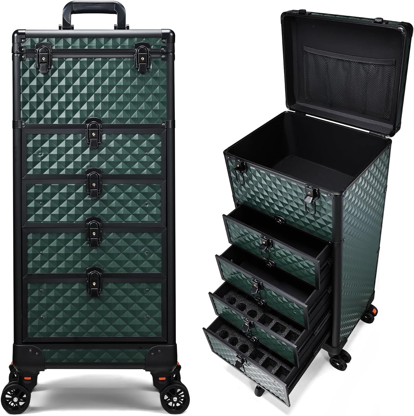 Versatile Nail Salon Cart with 4 Drawers for Beauty Storage