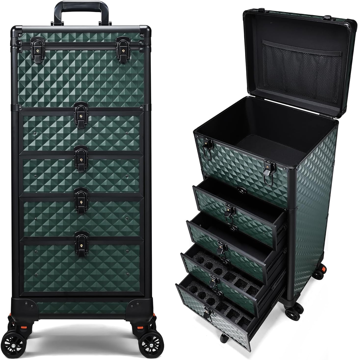 Versatile Nail Salon Cart with 4 Drawers for Beauty Storage