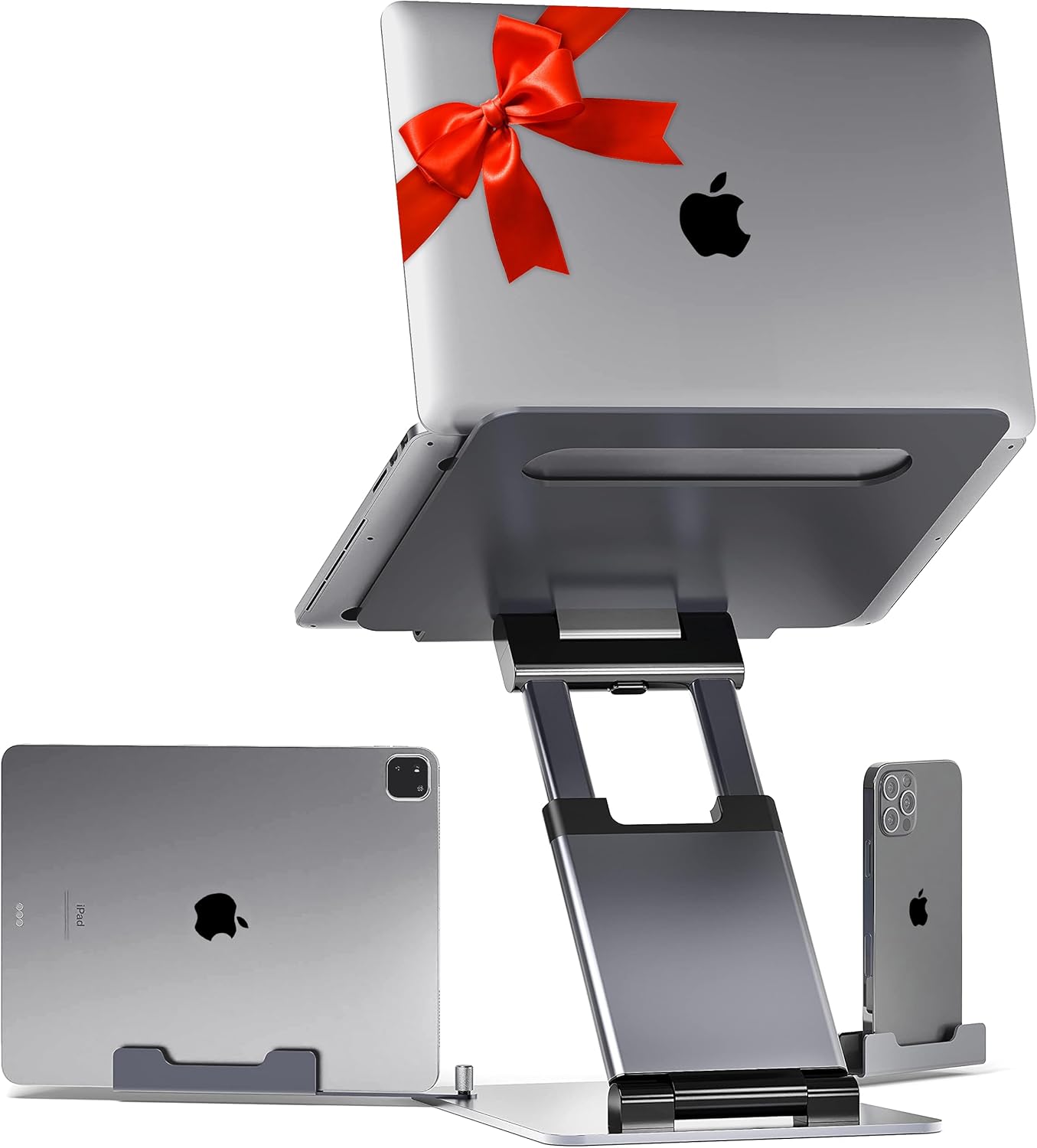 Ergonomic Laptop Stand for Desk - Adjustable Height Up to 20in