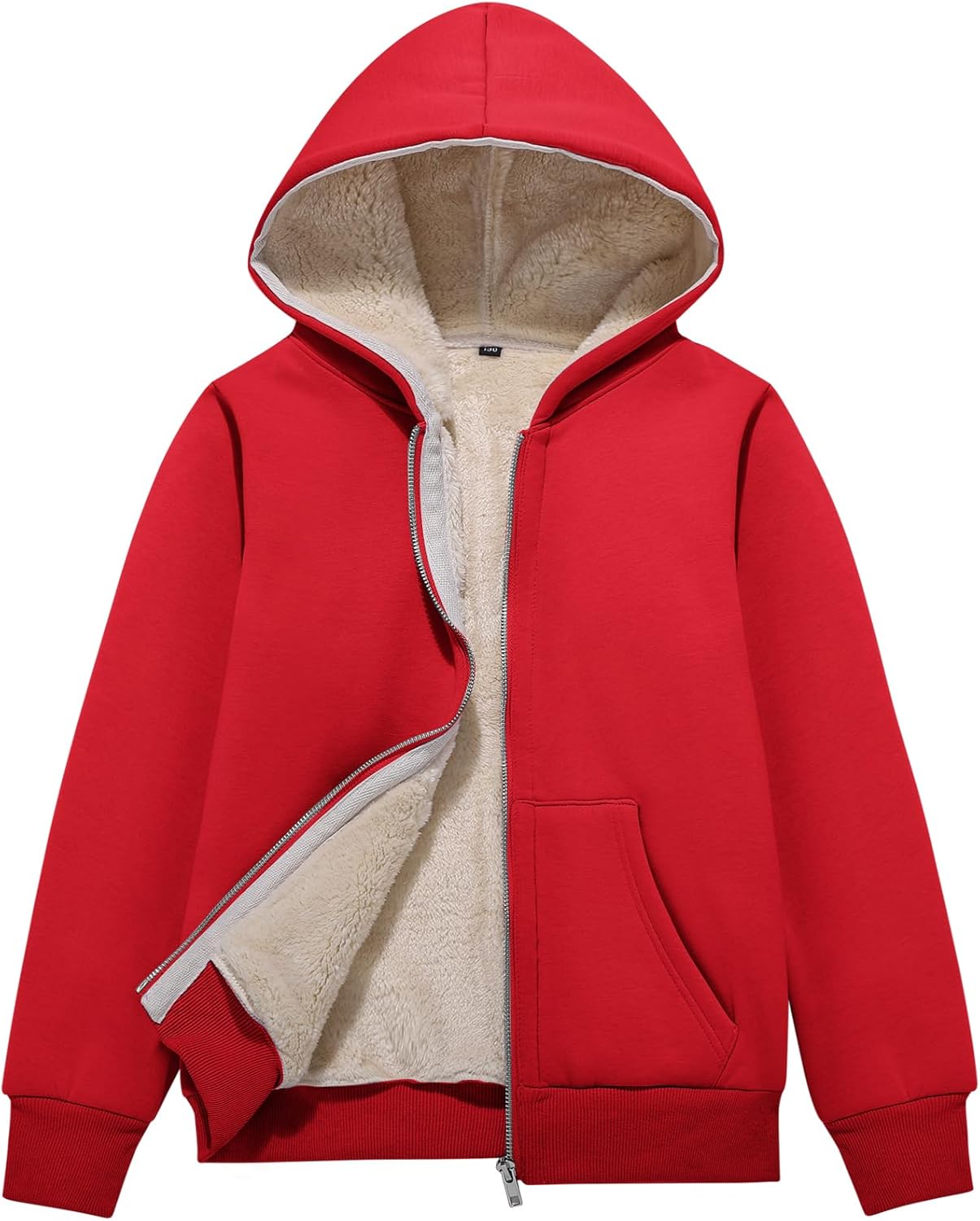 Flygo Unisex Boys Girls Fleece Jacket Hoodie for Winter Fun