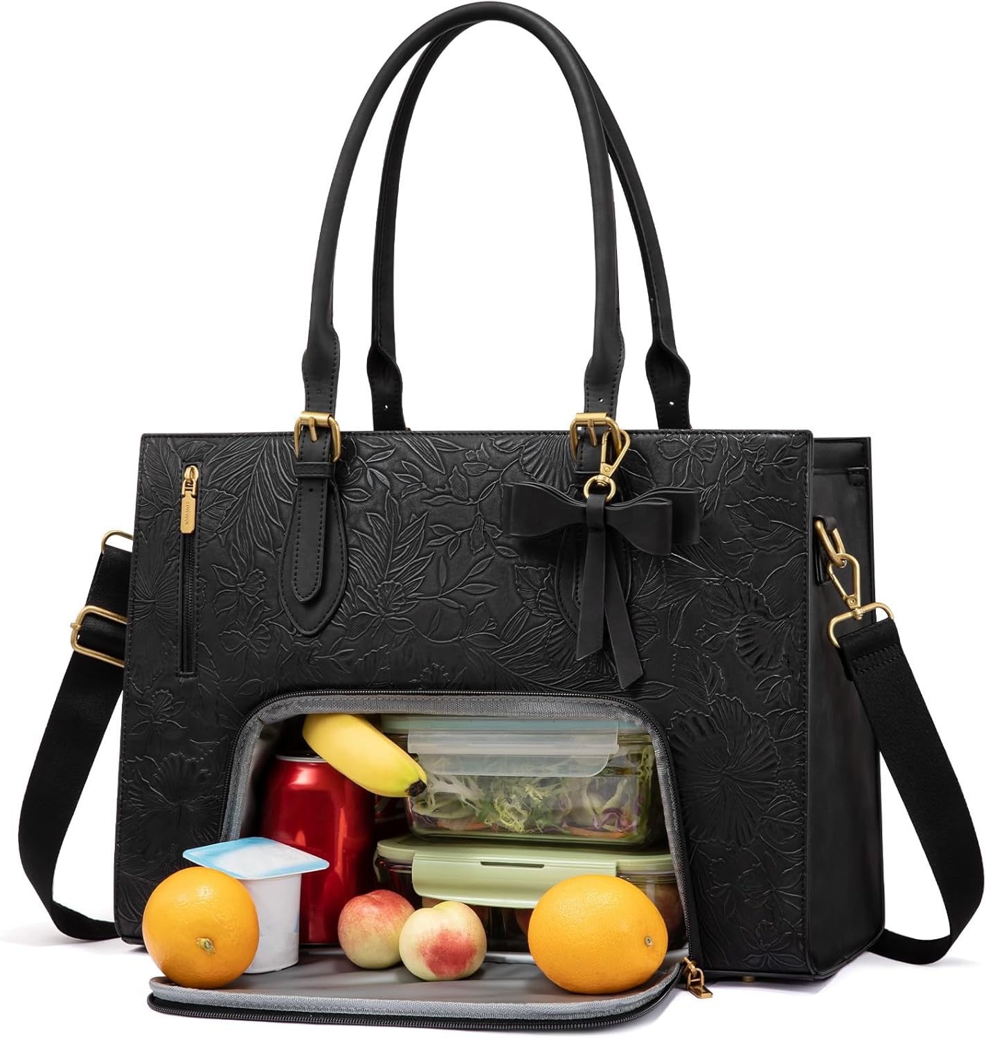 LOVEVOOK Laptop Lunch Tote Bag for Women, Insulated Work Bag