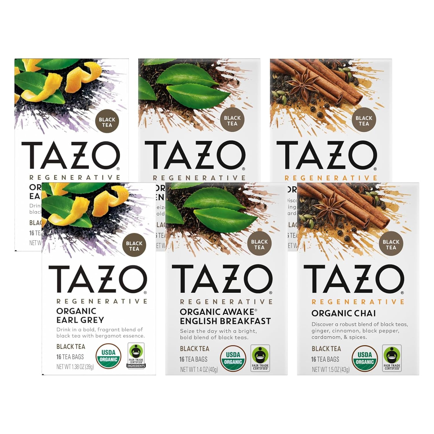Regenerative Organic Tea Bags Variety Pack for Tea Lovers