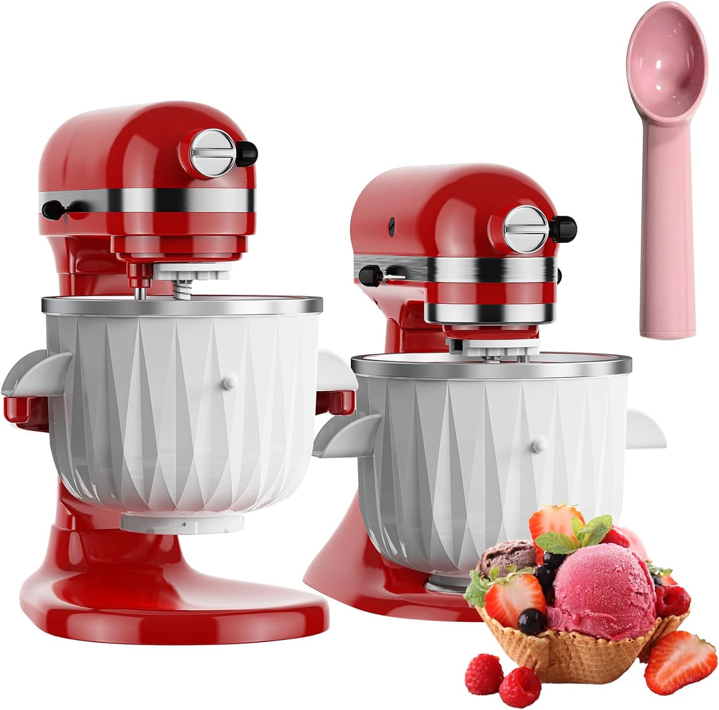 Delicious Homemade Ice Cream in Minutes! Ice Cream Attachment for Kitchenaid