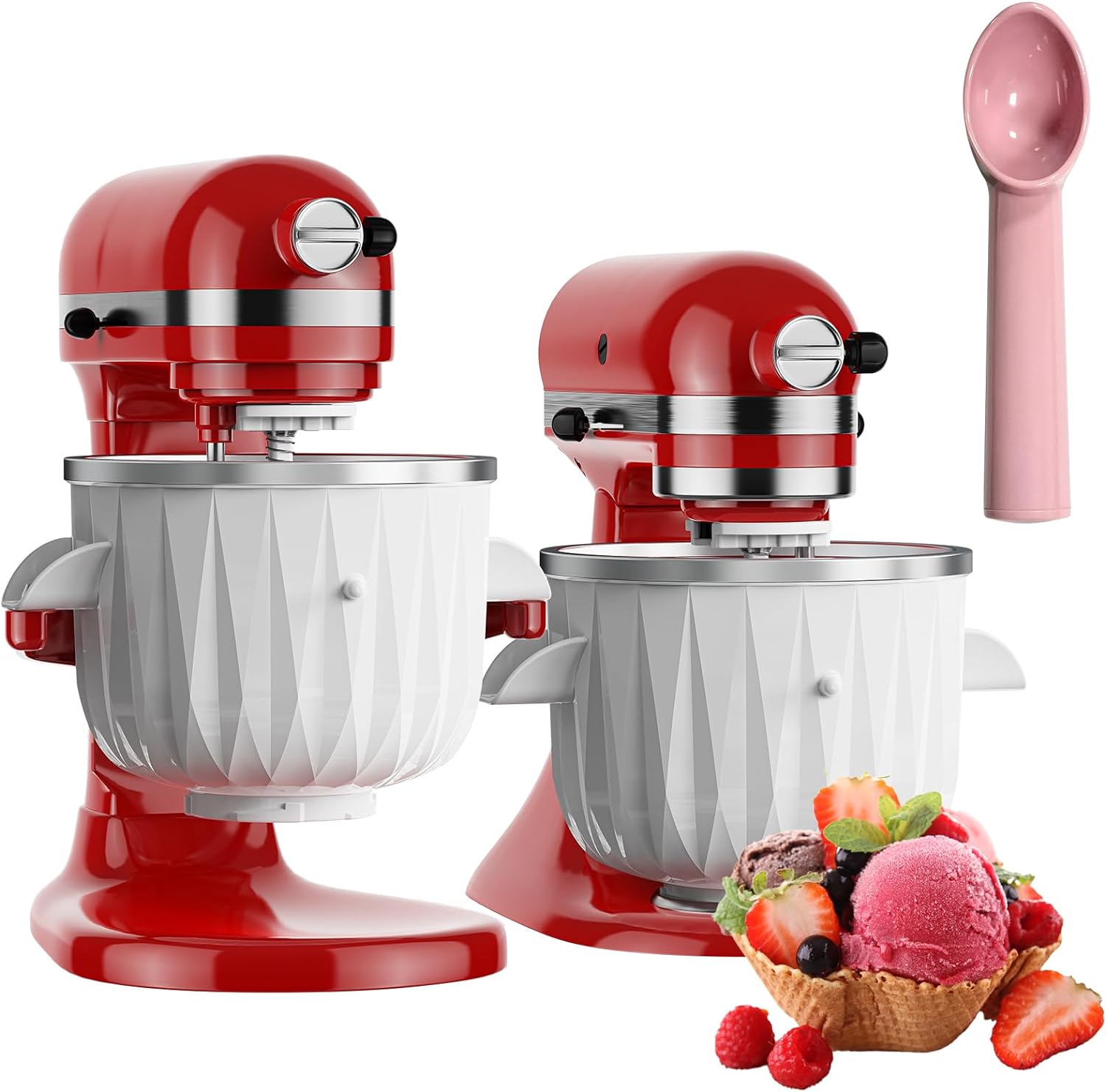 Delicious Homemade Ice Cream in Minutes! Ice Cream Attachment for Kitchenaid