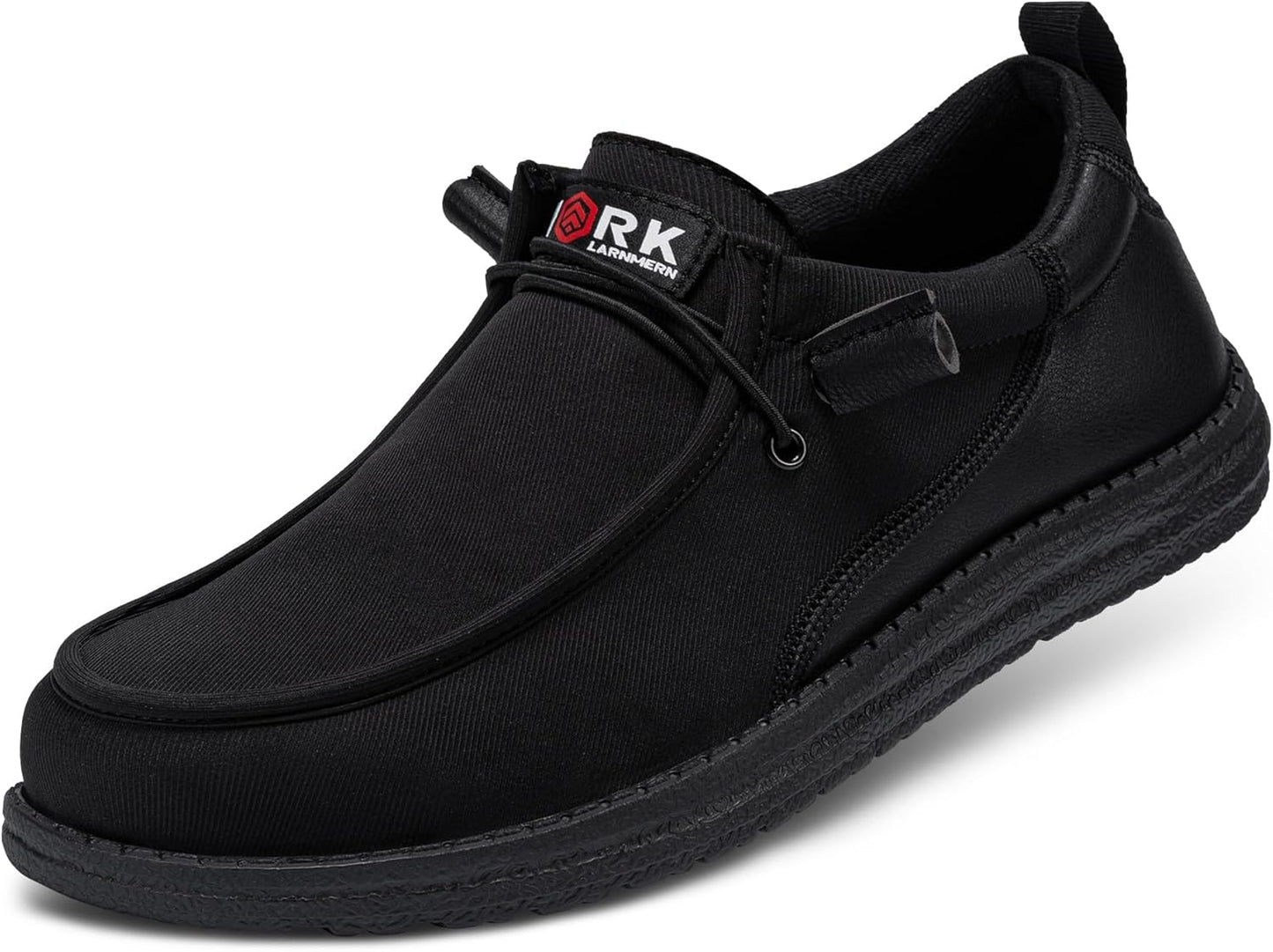 LARNMERN Steel Toe Loafers for Women: Comfortable Slip On Shoes