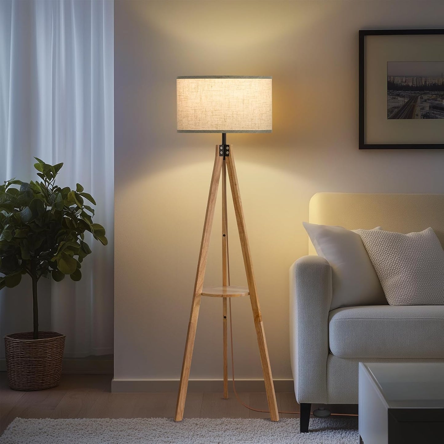 Modern Floor Lamps for Living Room with Adjustable Light Modes