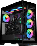 NEVIEW 4503 Mid Tower PC Case with Dual Tempered Glass - High Airflow