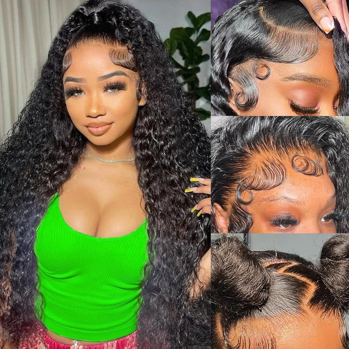 13x6 Deep Wave Lace Front Wigs Human Hair for Stunning Style
