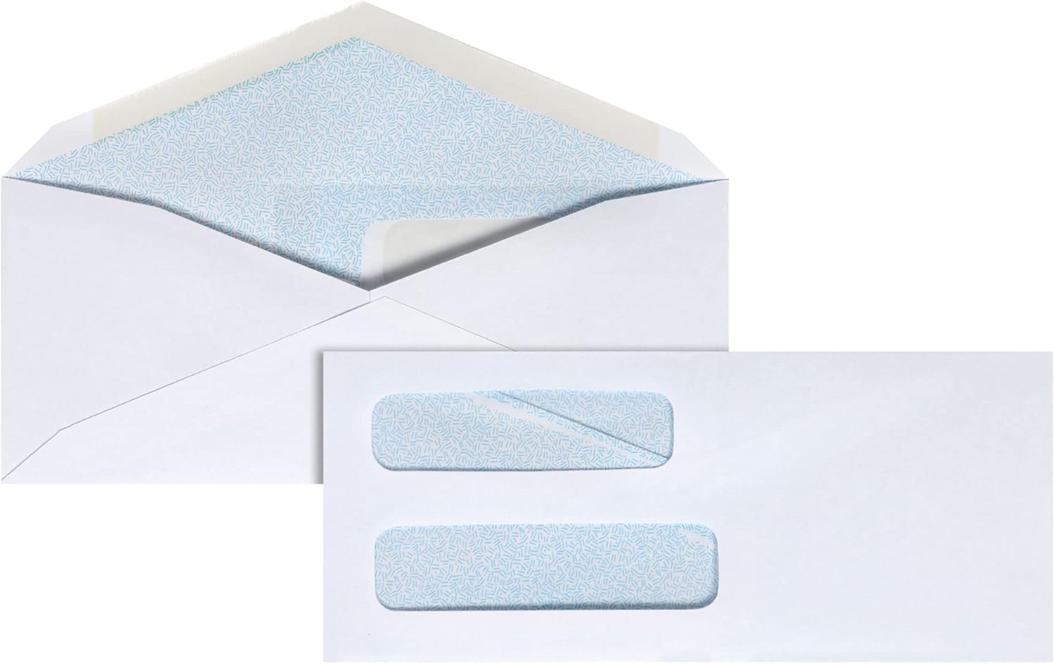 Office Depot Double-Window Envelopes, Pack of 500, White