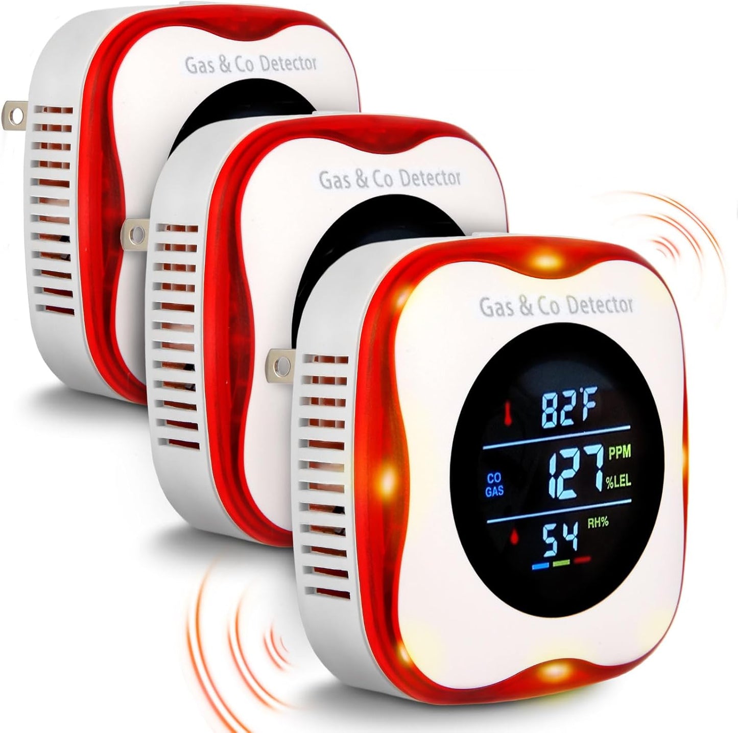 4-in-1 Combustible Gas & CO Detector for Home Safety