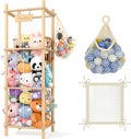 Stuffed Animal Storage Organizer Wooden Zoo Cage Toy Holder - Tidy