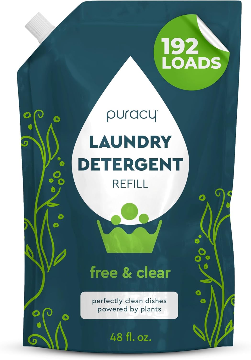 Puracy Laundry Detergent Refill - Enzyme-Powered Cleaning