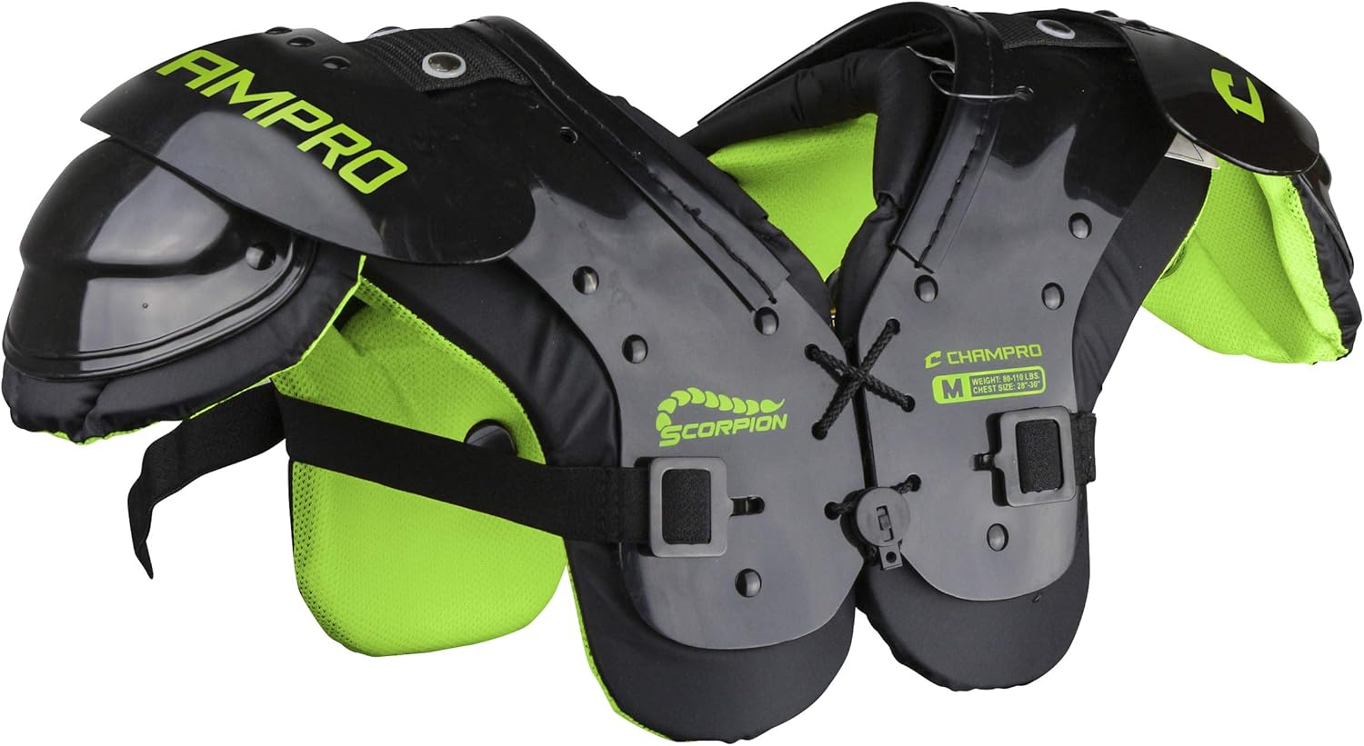 CHAMPRO Scorpion Youth Football Shoulder Pad for Young Athletes