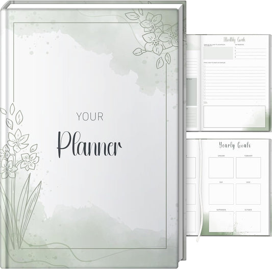 Stylish Daily Planner with Pen - Achieve Goals Effortlessly
