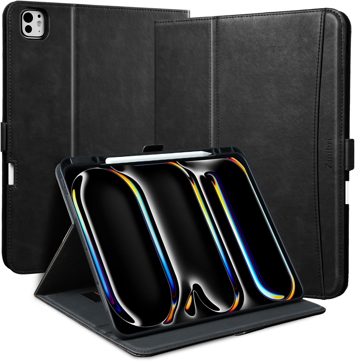 Handcrafted Case for iPad Pro 11 Inch M4 2024 with Pencil Holder