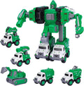 Transforming Robot Kids Toy Cars 5-in-1 Construction - STEM
