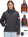 Heated Jacket for Women with 12V Battery Pack - 5-Zone Warmth