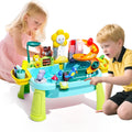 2026 Upgraded Toddler Sand Water Table Toy with Faucet Pump - 4in1