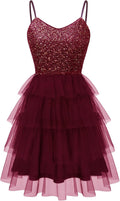 Women's Sparkly Sequin Glitter Dress Spaghetti Strap - Party Ready