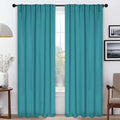 Superior Blackout Curtains 42 in x 108 in Aqua - Room Darkening Drapes